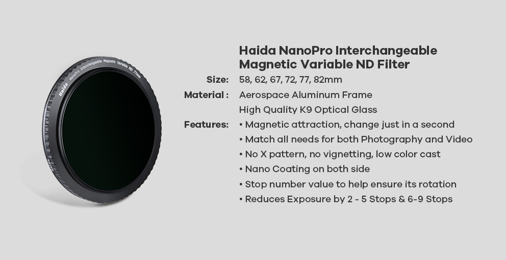 7 ความสามารถเด่นของ HAIDA NANOPRO INTERCHANGEABLE MAGNETIC VARIABLE ND FILTER ที่จะช่วยให้เราสามารถถ่ายภาพ LANDSCAPE ได้สวยมากขึ้น